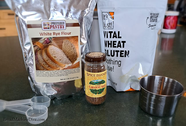 Light rye bread ingredients