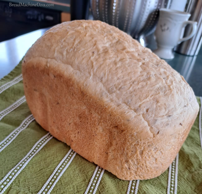 Light rye bread loaf