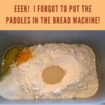 Eeek! I Forgot to Put the Paddles in the Bread Machine!