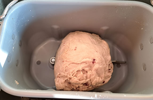 Cherry Almond bread dough