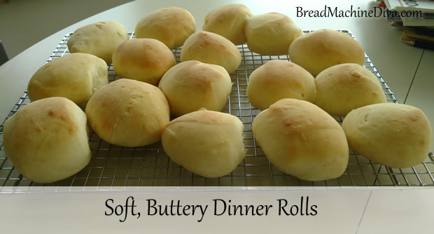 Soft, Buttery Dinner Rolls