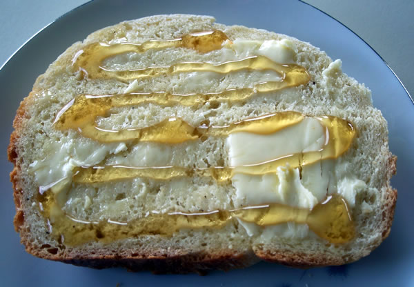 Pepper Pear Bread Slice