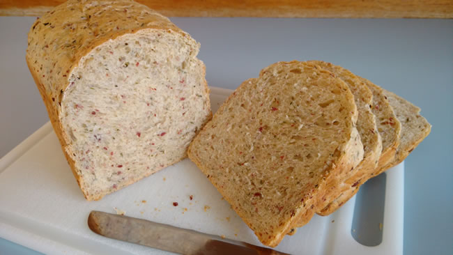 Fully Loaded Baked Potato Bread - Finished