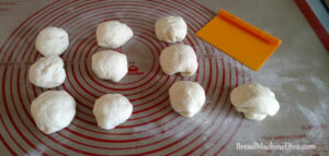 10 balls of dough